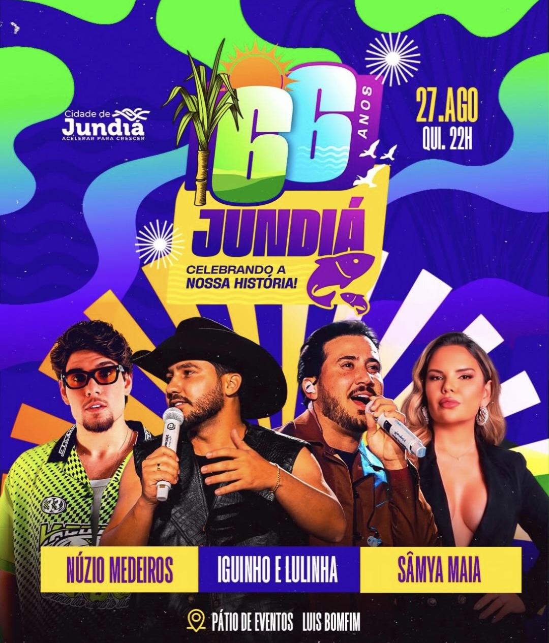 Jundiá se prepara para celebrar 66 anos com grande festa no dia 27 de agosto